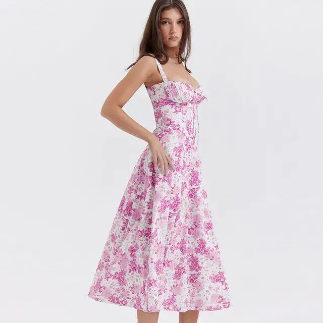 Summer Floral  A-line Dress